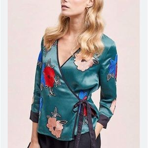 Seen worn, kept wrap top